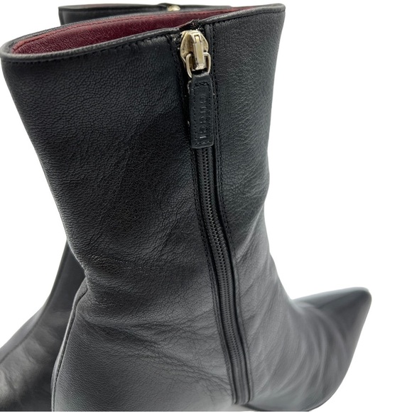 GUCCI Leather Ankle Boot Black 6 - Picture 12 of 17